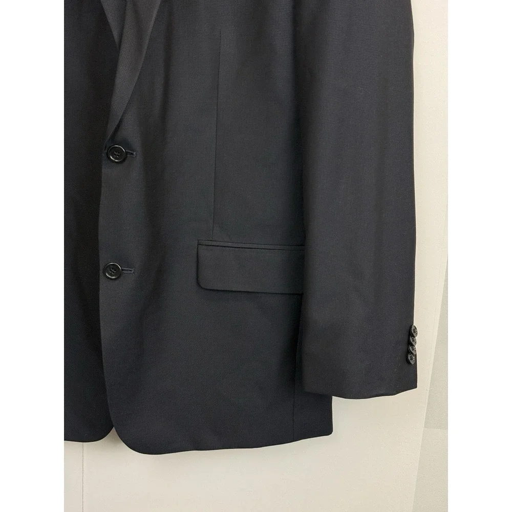 Michael Kors Mens 42L Navy Blue 2-Button‎ Blazer Sport Coat Preppy